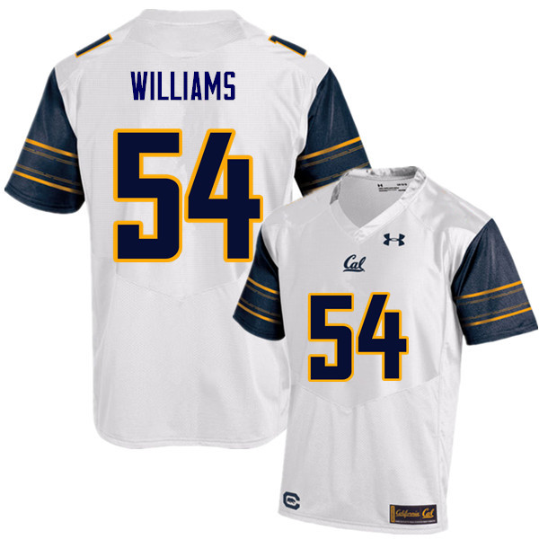 Men #54 Gentle Williams Cal Bears (California Golden Bears College) Football Jerseys Sale-White - Click Image to Close